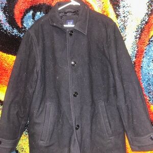 GAP Men's Dark Wool Pea Coat